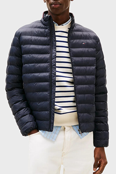 Tommy Hilfiger Regular Fit Dik Yaka Kapitoneli Mont Erkek MONT MW0MW39990 DW5