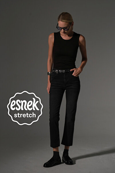 Maule Еластична бавовняна тканина, обрізані штанини, 5 кишень, облягаючі джин...