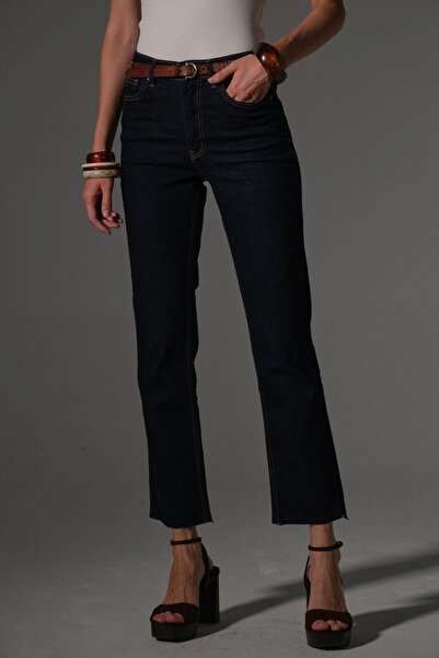 Maule Ευέλικτο βαμβακερό ύφασμα με κομμένο πόδι 5 τσέπες Skinny Slim γυναικείο τζιν παντελόνι @Kosova