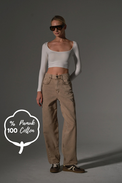 Maule Loose Cut Wide Leg Casual Baggy Jean High Waist Denim Loose Women's Pants @Magnolia