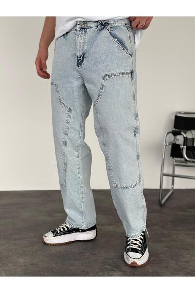 KağanKY Ice Blue Relax Baggy Jean