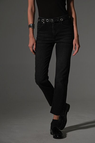 Maule Ευέλικτο βαμβακερό ύφασμα με κομμένο πόδι 5 τσέπες Skinny Slim γυναικείο τζιν παντελόνι @Kosova