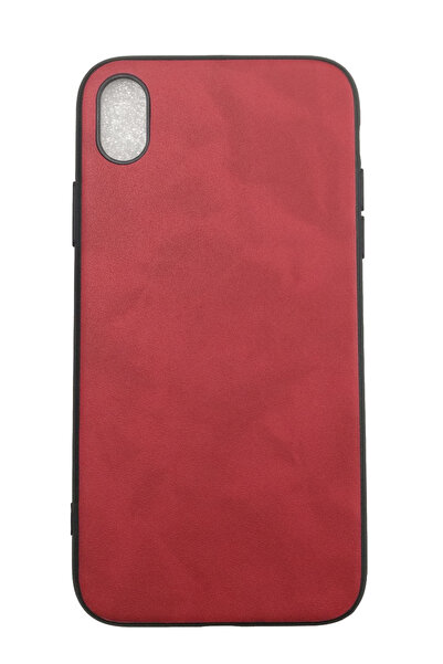 OEM Θήκη συμβατή με Iphone XS MAX / 6.5, Θήκη από τεχνητό δέρμα, Κόκκινη