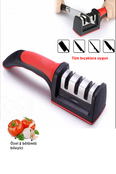 adornazzle Profesyonel Bıçak Bileme Aleti, Mutfak Makası Bileyici 4 Açılı Elm...