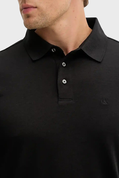 Calvin Klein Pamuklu Regular Fit Düğmeli Polo Yaka Sweat LV040EM909UB1 Erkek POLO YAKA SWEAT LV040EM