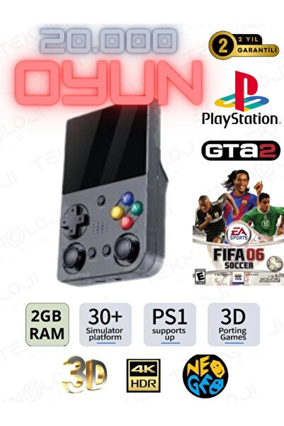 Clevora El Atarisi 3.5 UltraHd Ekran Gamepad Retro Atari PSP/PS1/NeoGeo Fıfa ...