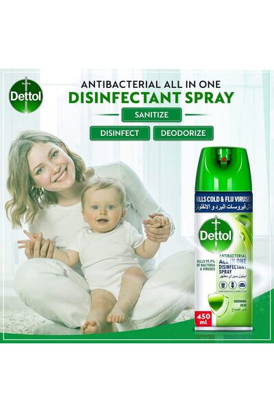 Dettol Antibacterial All-in-One Spray (Lavender + Jasmine + Refreshing Breeze), 450ml (3)