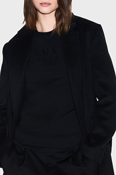 Armani Exchange Λογότυπο με πέτρα 100% βαμβακερό μπλουζάκι με λεπτή λαιμόκοψη T SHIRT XW001349 AF17