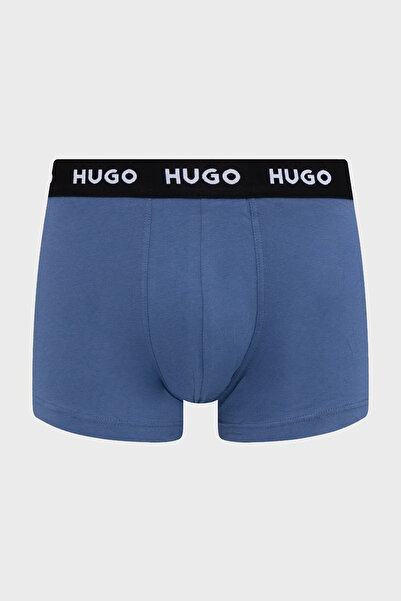 HUGO Desenli Streç Pamuklu 3 Pack Boxer Erkek BOXER 50532550 976
