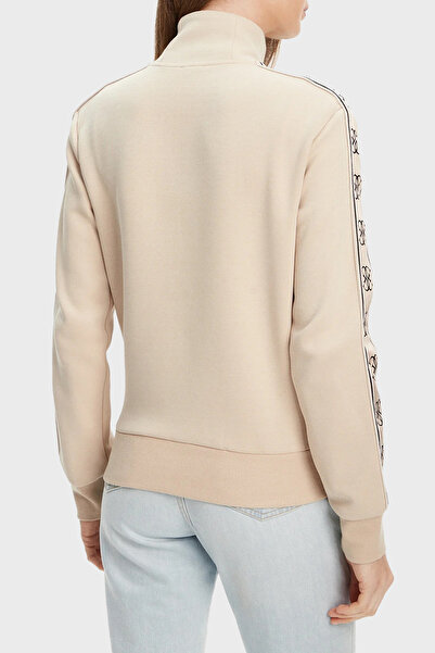 Guess Britney βαμβακερό λογότυπο κανονική εφαρμογή γιακά με γιακά V2YQ16KB3P2 SWEAT V2YQ16 KB3P2 A90F