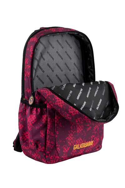 Galatasaray Red Backpack with Big Logo Detail
