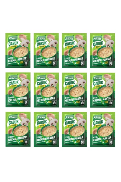 Knorr Çabuk Çorba Kıtırlı Kremalı Mantar 19 G x 12 Adet