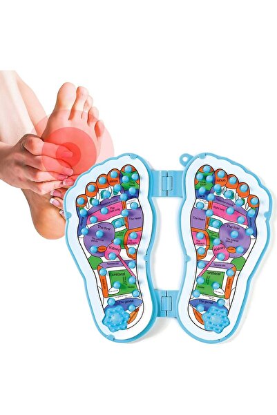 Vi Caro Akupunktur Terapi Refleksoloji 60 Basınç Noktası Kan Dolaşımı Akupresür Ayak Masajı Mat