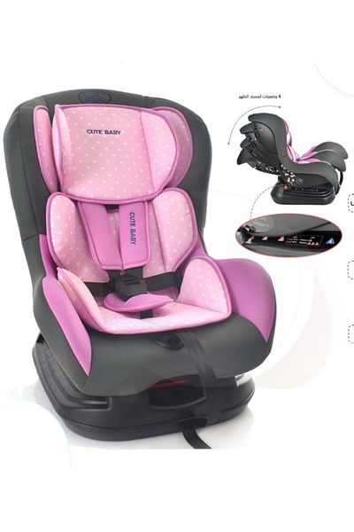 Toybox Comfortable Baby Car Seat with Multiple Reclining Positions, Adjustable Headrest Height
