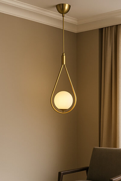 akyzlighting DAMLA TEKLİ ESKİTME SARKIT AVİZE