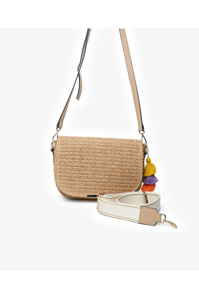Greyder Kadın Deve Tüyü Omuz Çantası 5Y2CN69702