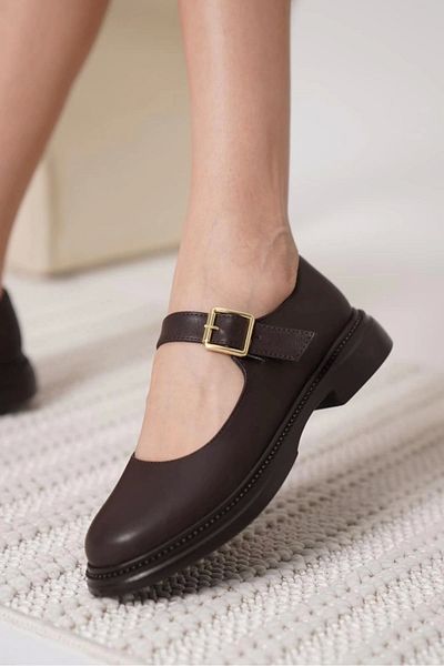 ufukmoda Yokox Brown Leather Oxford Shoes