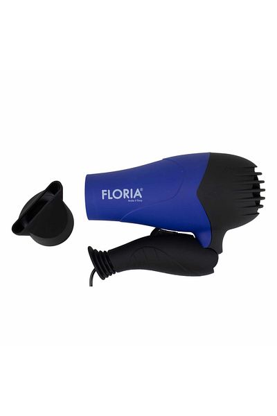 Floria Travel hair dryer with overheating protection, power 1000W, blue / ZLN 8976
