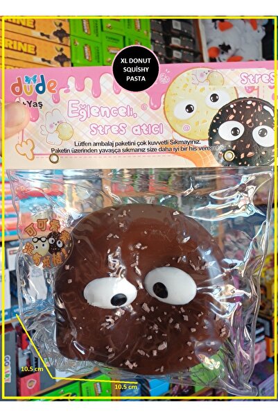 OYUNCAKSAHİLİ Donut XL Pasta Sukuşi Skuşi Squishy Sevimli Tatlı Esnek Stres Oyuncakları Büyükboy Squıshy