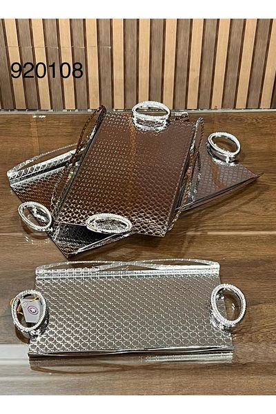 Generic Modern Design 3-Piece Serving Tray Set