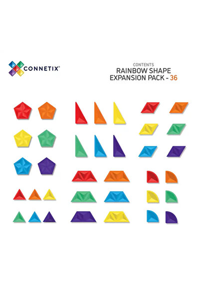 Connetix Rainbow Shape Expansion Set - 36 Parça CON-EU-36SE