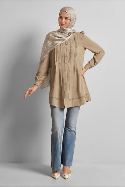 Alvina Cotton Muslin Tunic 45427