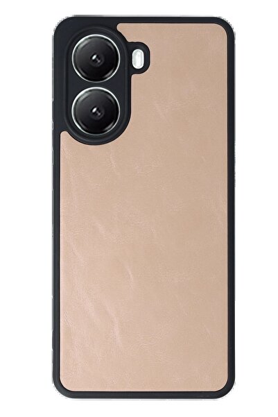 CepteToptan Myt09 Xiaomi Poco X7 Pro Case Aras Leather Cover - Powder