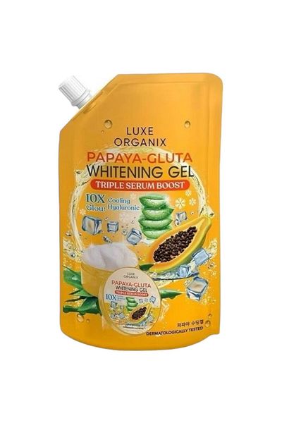 LUXE ORGANIX Luxe Organic papaya-gluta whitning gel triple serum boost