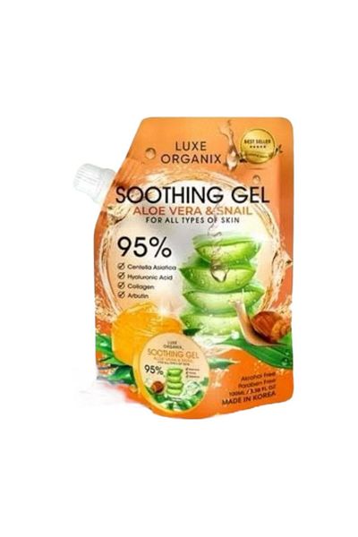 LUXE ORGANIX soothing gel aloe vera and snail 95%