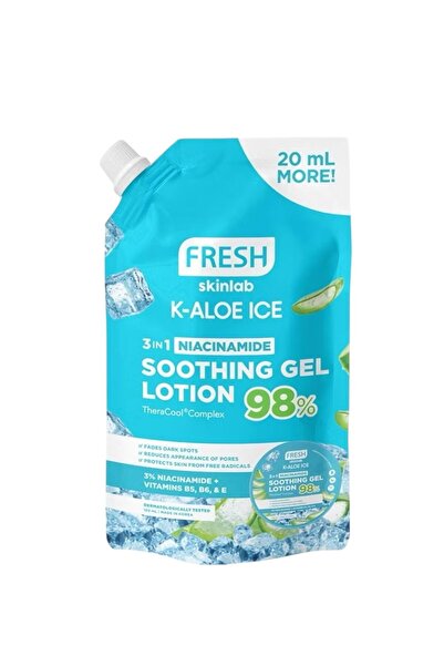 Fresh غسول جل مهدئ نياسيناميد كي-ألوي آيس 3 في 1 من سكين لاب، 120 مل