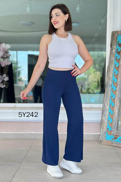 İnce Topuk Grass Rib Fabric Trousers 5Y242