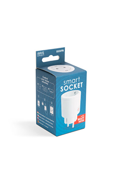 Mercaton Priza inteligenta – cu contor de consum – compatibilita Amazon Alexa, Google Home, Siri, IFTTT