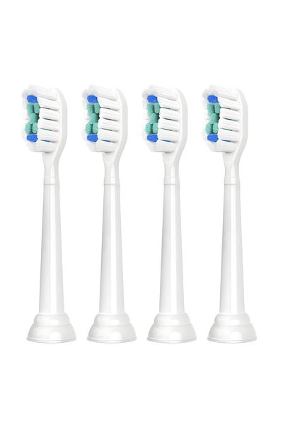 Choice4 White-4 Pcs Replacement Toothbrush Heads Compatible with Philips Sonicare Electric Toothbrush Brush