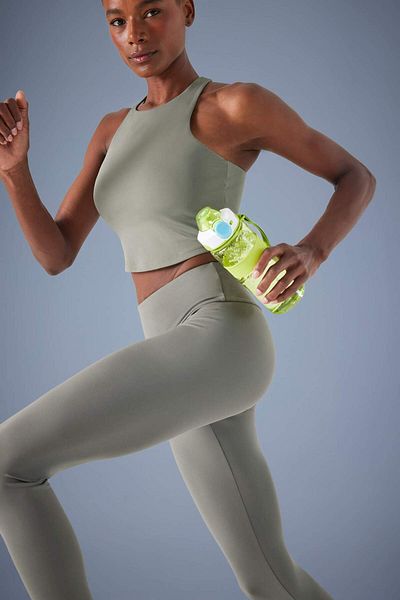 DeFacto Defactofit Cycling Neck Pad No Show Stretch Fabric Long Sports Bra F4944Ax25Au