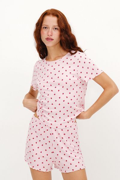 Addax Patterned Shorts Pajama Set Ş5001