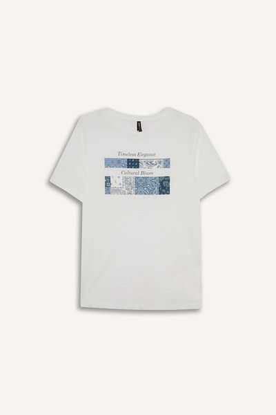 DeFacto Regular Fit Crew Neck Short Sleeve T-Shirt G0427Ax25Au