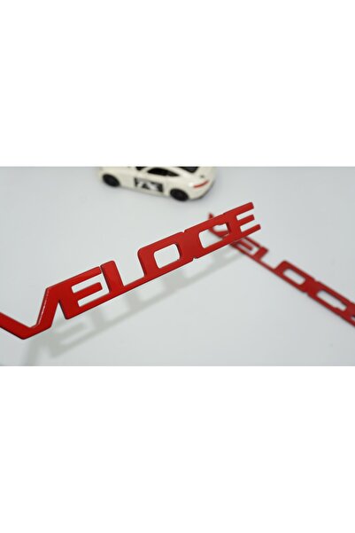 DK Tuning مجموعة شعار Alfa Romeo Veloce باللون الأحمر ABS