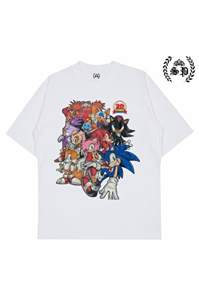 StartMore تي شيرت سونيك فاميلي Y2K عتيق