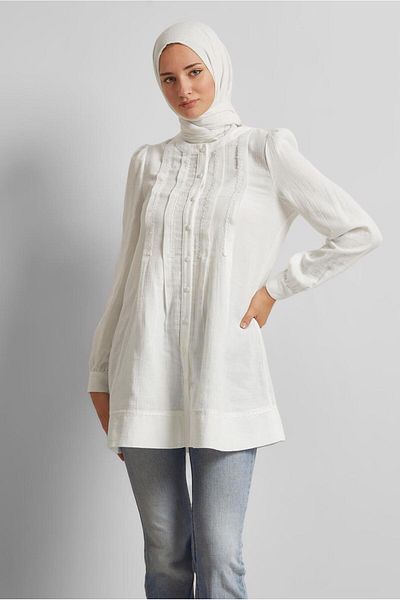 Alvina Cotton Muslin Tunic 45427