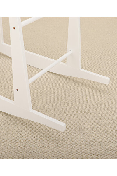 Bonfino Baby Basket Stand, High-Quality, Durable, Stable, 0 Months+, L 85 x B 41 x H 60 cm - White