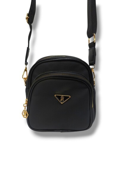 Cakgo 340-25 Δερμάτινη γυναικεία τσάντα με 3 θήκες και ιμάντα ώμου