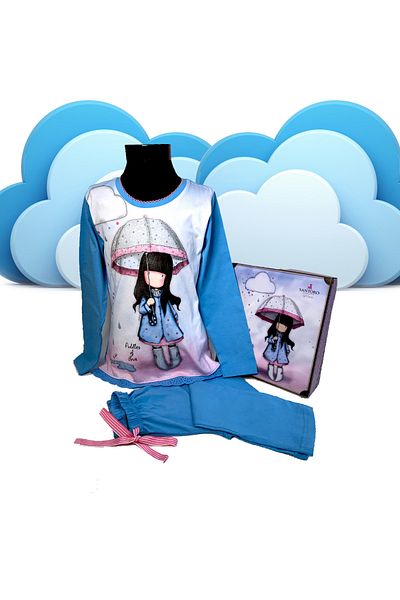 Santoro Pijama Gorjuss copii BBC pantalon lung Puddles of Love 16 ani