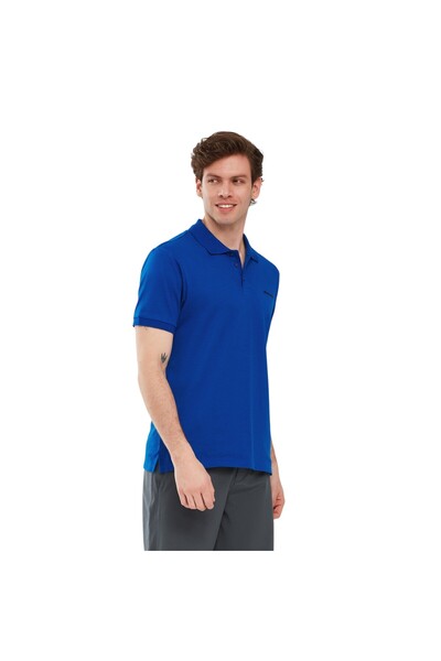 SKECHERS Ανδρικό μπλουζάκι με μπλε γιακά πόλο