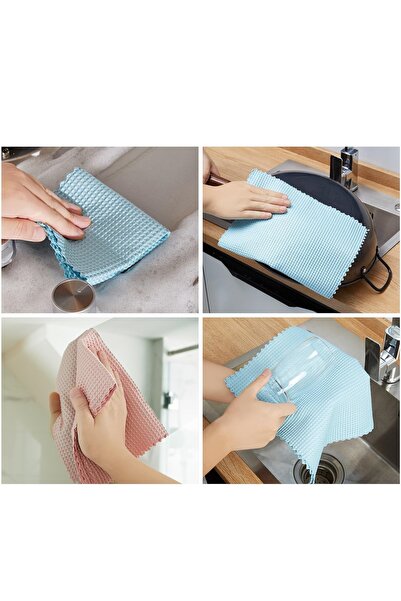 Ekostem Waffle Honeycomb Textured Glass Cleaning Cloth and Surface Drying Towel 30*30 cm (3 Pieces)
