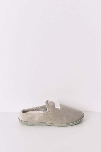 Women'secret Green velour slippers