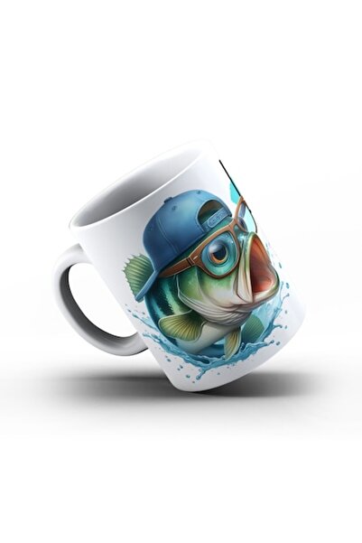 OEM Cana Pescar cu 'Un pescar bun', 330ml, alb