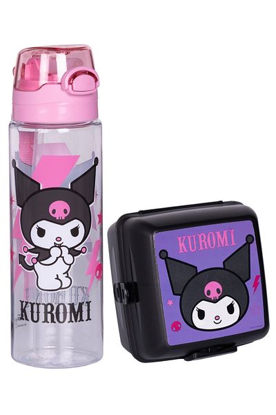madam gold Kuromi Water Flask and Lunch Box