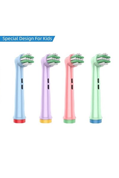 Choice3 EB10-X 4 رؤوس فرشاة أسنان كهربائية بشعيرات دوبونت لتبييض الأسنان/التن...