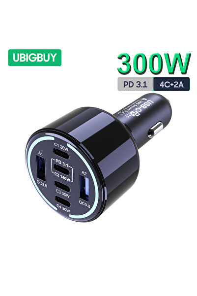 Choice 300W Car Charger Ubigbuy 240W Car Charger PD 3.1 140W 100W PPS 45W Sup...