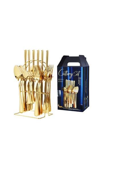 novim 24-piece cutlery set GOLD